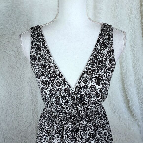 SONOMA BLACK, WHITE, & PURPLE/BLUE DRESS SZ.M EUC - Picture 3 of 9